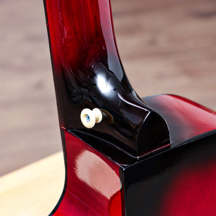 Гитара акустическая Music Life QD-H38Q-JP красная, 6-ти струнная, 97 см Гитара акустическая Music Life QD-H38Q-JP красная, 6-ти струнная, 97 см