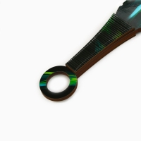 Деревянное оружие, детское сувенирное &laquo;Зеленый керисталл&raquo;, нож кунай, 26 х 4 см