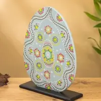 Сувенир &laquo;Яйцо&raquo;, 20&times;6&times;26 см, МДФ, серый