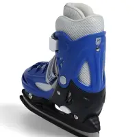 Коньки детские раздвижные BlackAqua, р. 30-33, для фитнеса, синие