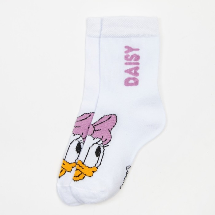 Носки для девочки &laquo;Дейзи&raquo;, DISNEY, 18-20 см, цвет белый