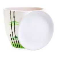 Набор горшков цветочный поддоном 4 шт 0,4 / 1 / 2,5 / 5 л керамика, Азия