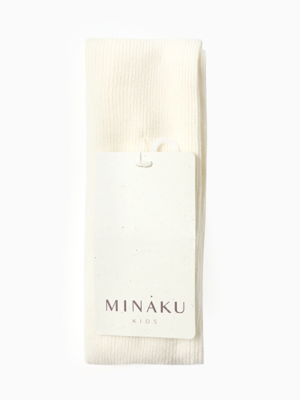 Колготки детские с лямками MINAKU, цв.молочный, рост 74-80
