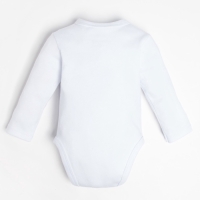 Боди детское с длинным рукавом Крошка Я "Little Boss", рост 86-92 см, цвет белый