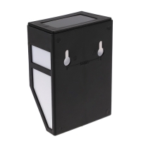 Садовый светильник на солнечной батарее, накладной, 9&times;12&times;5 см, 1 LED, свечение белое