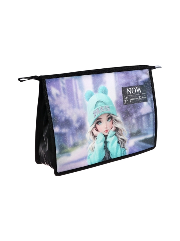 Папка для тетрадей А4, 330x230x100 мм, deVENTE "Paris Girl", молния сверху, пластиковая, для девочки