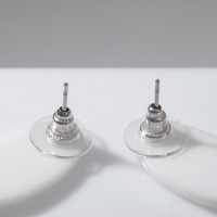 Серьги пластик &laquo;Вивьен&raquo; спираль-овал, цвет чёрно-белый