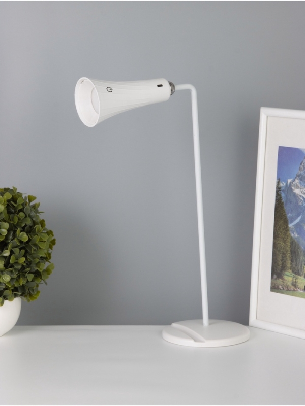 Светильник настольный &laquo;Рим&raquo; АКБ 1200Ма USB Type-C 5Вт LED 3000-6000К сенсор, плафон на магните 7х14х