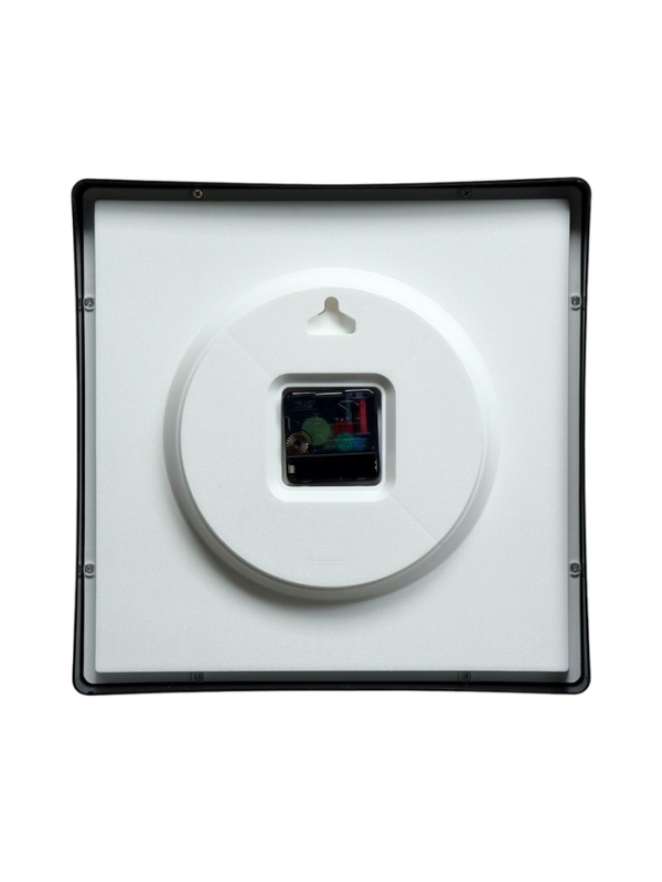 Часы настенные, интерьерные, бесшумные, 30 х 30 см, черные