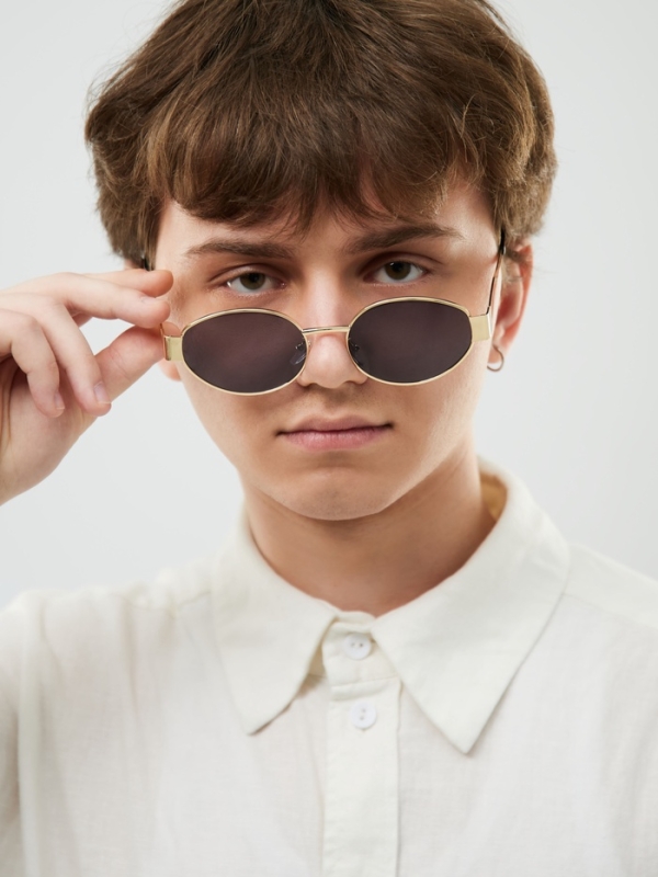 Очки солнцезащитные, uv 400, ширина 14.2 см, дужка 14.1 см