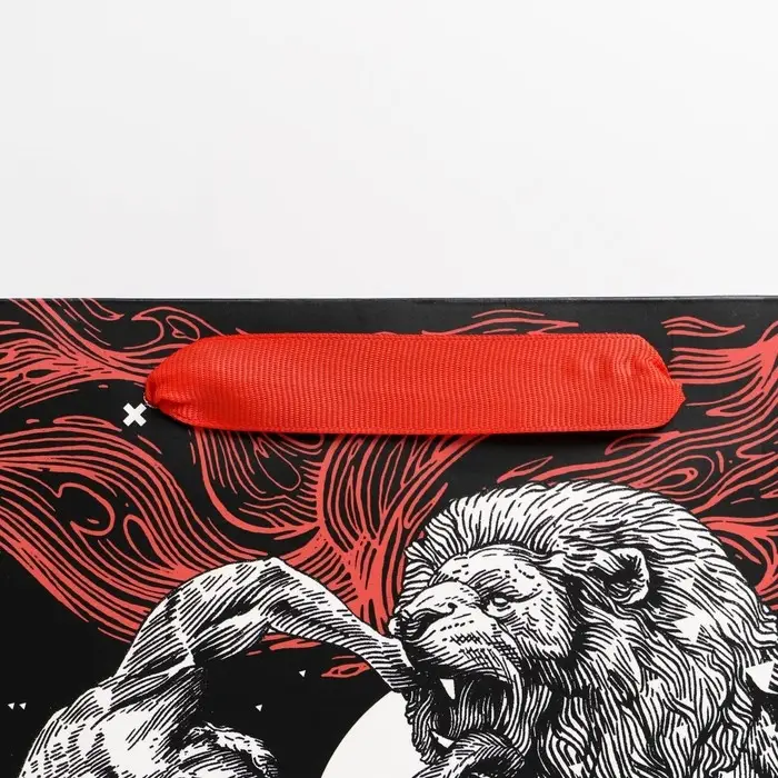 Пакет подарочный ламинированный, упаковка, &laquo;Геркулес&raquo;, ML 23 х 27 х 11.5 см