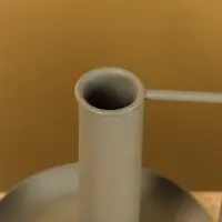 Подсвечник на 1 свечу текстурный с ручкой и блюдцем &laquo;Графит&raquo;, 10&times;10&times;9.5 +/- 0.5 см