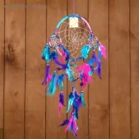 Ловец снов "Пять колец" разноцветный (2) 25х0,5х50 см