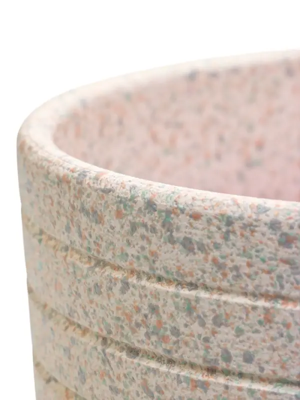 Горшок цветочный  с поддоном 2,9 л, белый керамика "Пряности" (М)