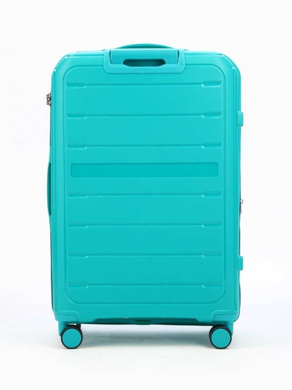 Чемодан 28", PP, 49*30*76, отд на молнии, код замок, 4 колеса, зеленый