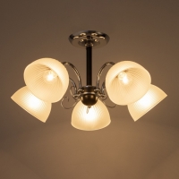 Люстра "Сицилия" 5х60Вт Е27 Хром, черный