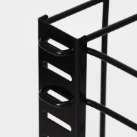 Подставка для сковородок Доляна, 25&times;22&times;38 см, цвет чёрный