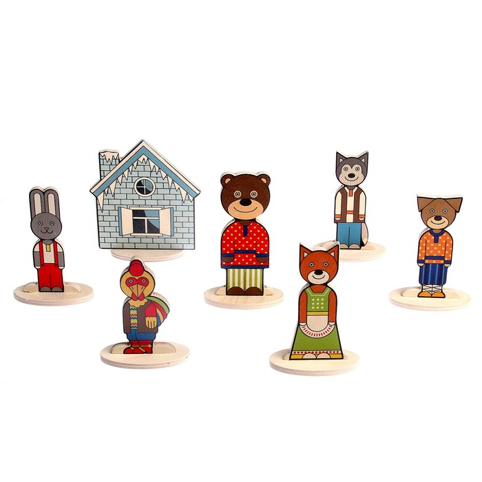 Набор персонажей сказки &laquo;Заюшкина избушка&raquo;