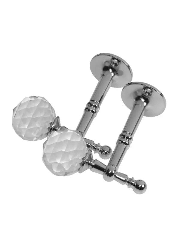 Крючок - держатель для штор на стену CAPPIO KS043, металлический, цвет хром, 2 шт