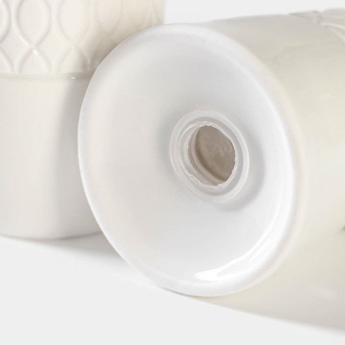 Набор для специй фарфоровый Magistro Argos, 2 предмета: солонка, перечница, 90 мл, 6&times;8 см, цвет белый