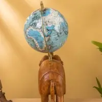 Глобус сувенирный, 25&times;16&times;36 см, подставка дерево