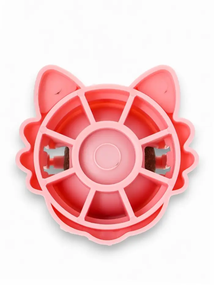 Игрушка для кошек из кошачьей мяты &laquo;Киса&raquo; на основании, 4.5&times;6&times;6 см, розовая