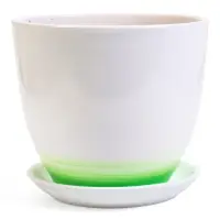 Горшок цветочный поддоном  5 л,  керамика, Азия (М)