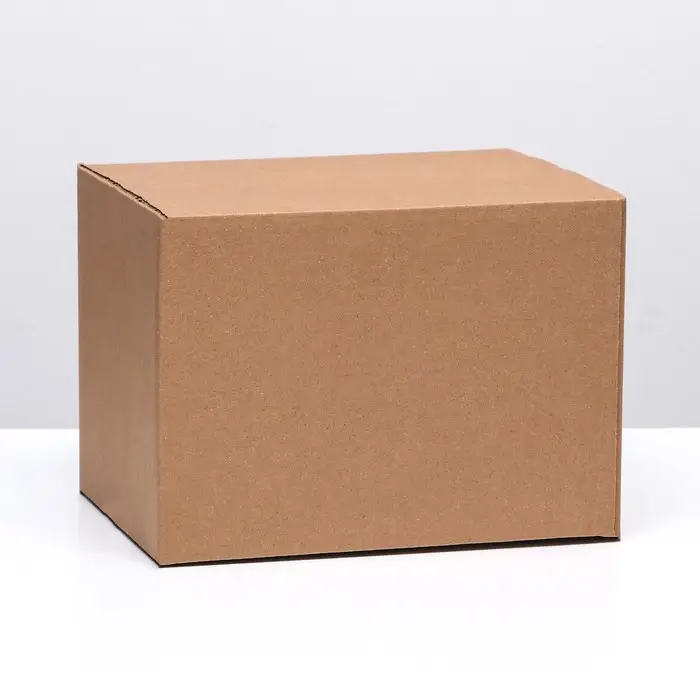 Коробка складная, бурая, 27&times;19&times;19.5 см