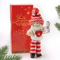 Ёлочная игрушка новогодняя новогодняя &laquo;Новый год: Любви и тепла&raquo;, 14 см х 7 см х 3 см