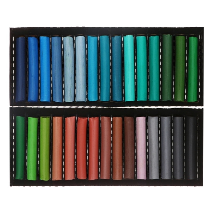 Пастель сухая, набор 60 цветов, Колер Пастель сухая, набор 60 цветов, Колер "Петербургская", D-8.5мм /L-60 мм, художественная