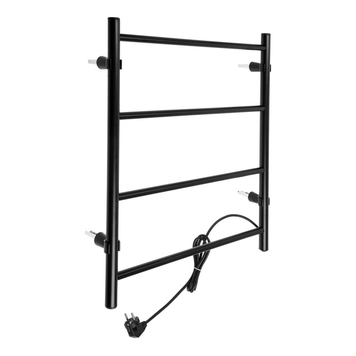 Полотенцесушитель электрический ZEIN PE-03, Полотенцесушитель электрический ZEIN PE-03, "Электра", 500х600 мм, 4 перекладины, черный
