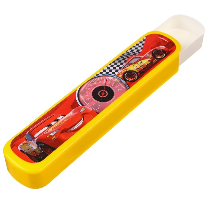 Пенал-футляр пластиковый, 43х200х23 мм, выдвижной, Тачки Пенал-футляр пластиковый, 43х200х23 мм, выдвижной, Тачки