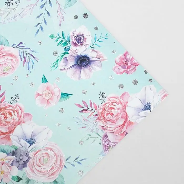 Бумага упаковочная глянцевая &laquo;Нежность&raquo;, 60 х 90 см