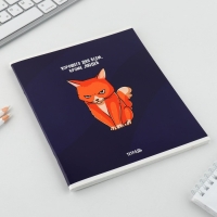 Тетрадь в клетку, 48 листов А5 на скрепке МИКС &laquo;1 сентября: Котики&raquo;, обложка мелованный картон 230 гр внутренний блок №1, белизна 96%