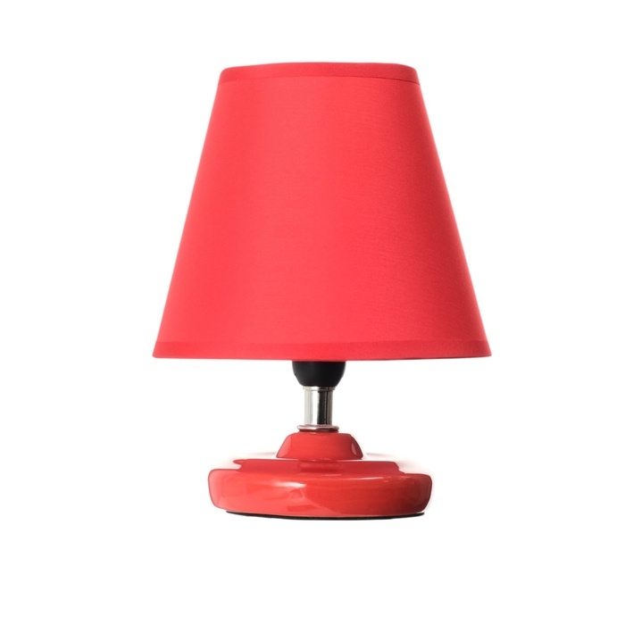 Лампа настольная "Мини" 1х40Вт Е14 красный 15х15х20см МОДЕЛЬ: 3133993