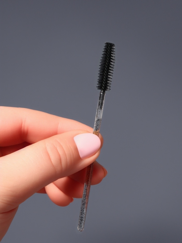 Щёточки для бровей и ресниц, силиконовые, набор - 10 шт, 10,5 см, цвет чёрный/прозрачный