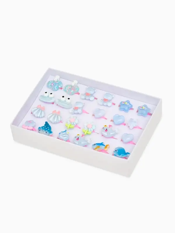 Кольцо &laquo;Выбражулька&raquo; русалка, форма МИКС, цветное, безразмерное