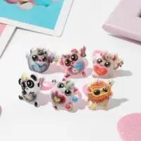 Кольцо детское &laquo;Выбражулька&raquo; весёлые зверюшки, форма МИКС, цветное