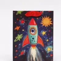 Пакет подарочный &laquo;Космос&raquo;, S 12 &times; 15 &times; 5,5 см