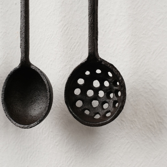 Набор фигурок настенных &laquo;Кухонная утварь&raquo;, 5 предметов, панно чугун, 22&times;33&times;3 см