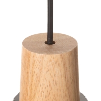 Светильник "Крит" 1х40Вт Е27 черный/коричневый 30х30х42(142)см