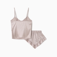 Комплект (топ, шорты) женский MINAKU: Home collection цвет бежевый, р-р 48