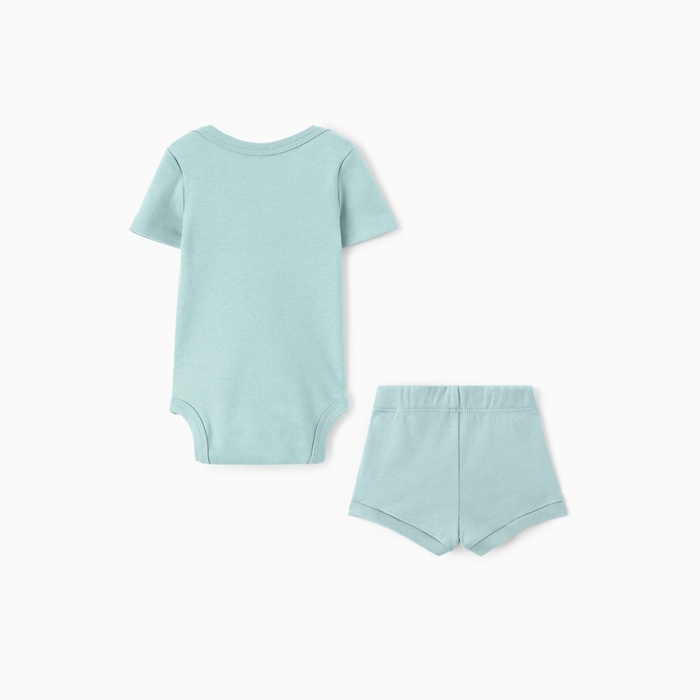 Комплект детский (боди, шорты) MINAKU, цвет ментол, рост 68-74 см