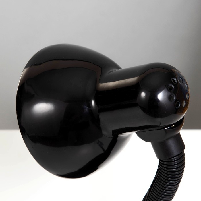 Лампа настольная Е27, с выкл. на зажиме (220В) черная (108В) RISALUX