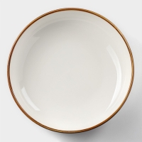 Тарелка фарфоровая глубокая Magistro &laquo;Церера&raquo;, 1,1 л, d=22 см, цвет белый