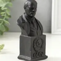 Бюст Ленина, 12х6х4.5см, графит