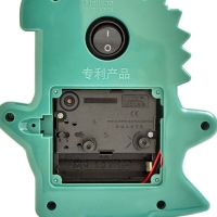 Часы с подсветкой "Динозавр" детские, фигурные, плавный ход, на батарейках 2АА