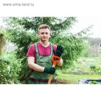 Перчатки рабочие, хб, вязка 10 класс, 4 нити, размер 9, зелёные, &laquo;Двойные&raquo;