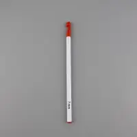 Крючок для вязания, d=7 мм, 16 см, цвет белый/красный