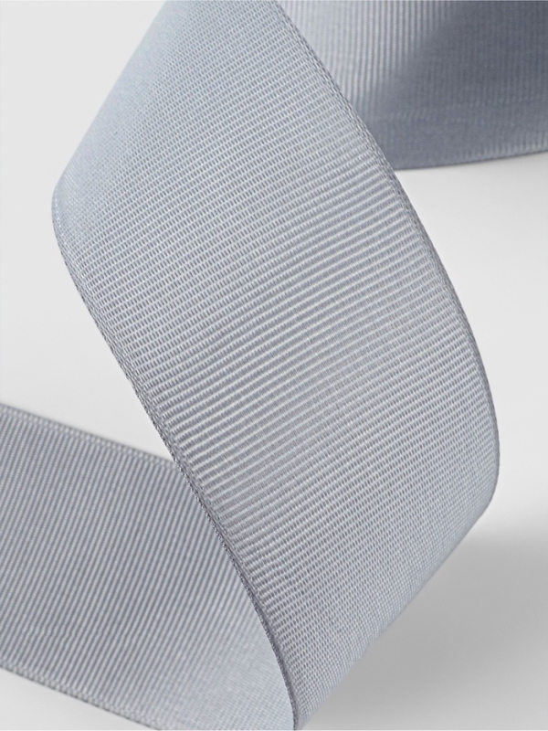 Лента репсовая, 40 мм, 23 &plusmn; 1 м, цвет светло-серый №3